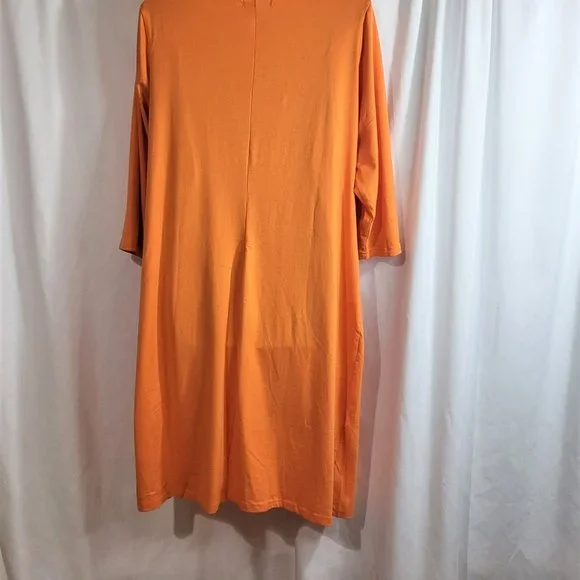 Jessica London Brunt Orange Midi Dress Size 16 - Picture 4 of 7